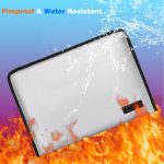 Fireproof File Folder Fireproof Fire and Water Resistant Money Document Bag with A4 Size 13 Pockets Zipper Closure Non-Itchy Silicone Coated Portable Filing Organizer Pouch(14.3" x 9.8") - Image 7